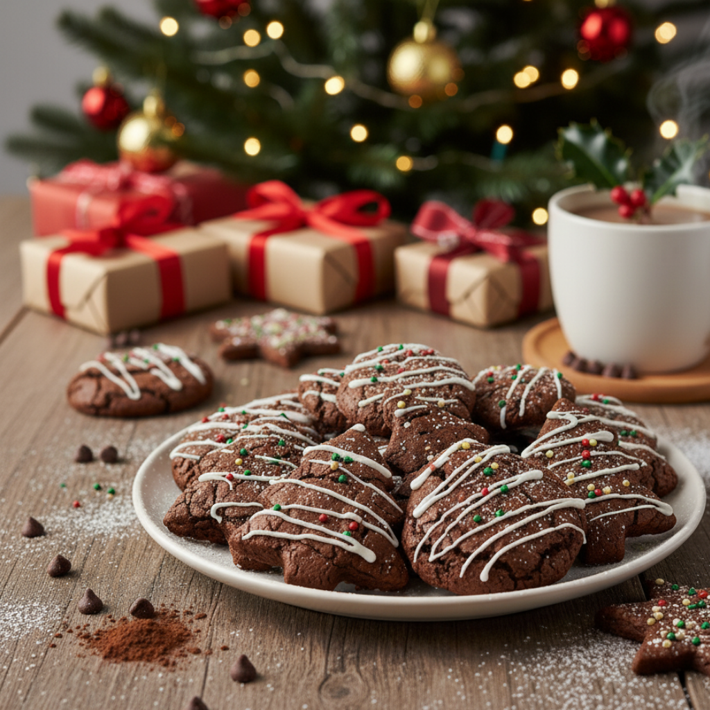 Gluten-free dark chocolate brownie cookies cooling on a wire rack with sea salt flakes - anti inflammatory recipes