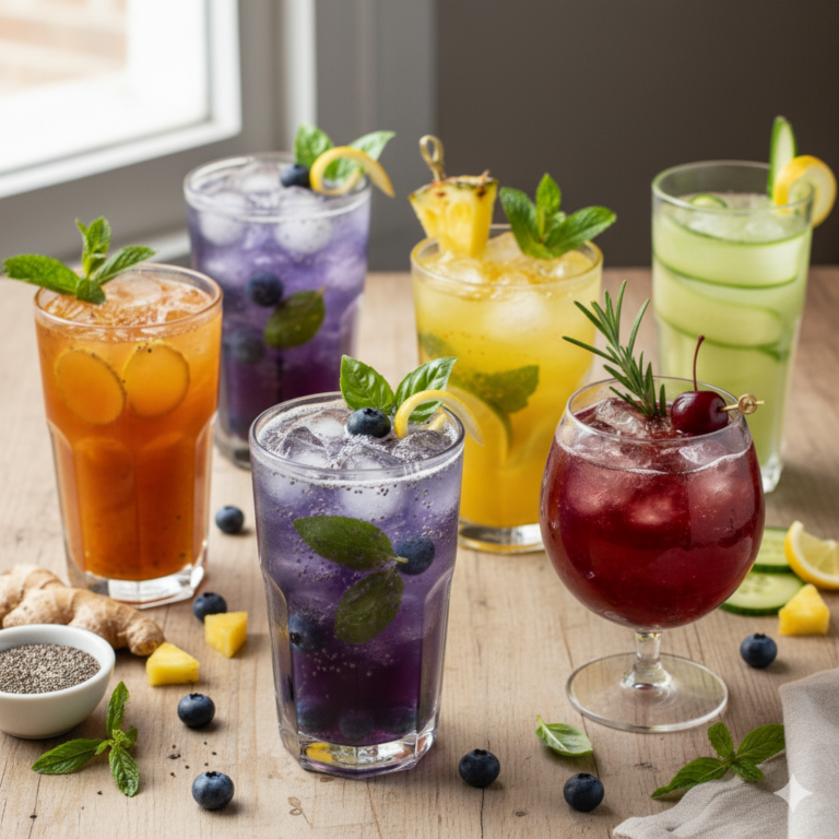 6 glasses of mocktails that are good for your health